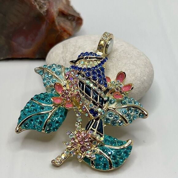 Kirks Folly BLUE SONG BIRD MAGNETIC ENHANCER Pendant - Picture 8 of 9